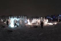 Nuit blanche de sculpture sur neige, Carnaval de Québec, 2011