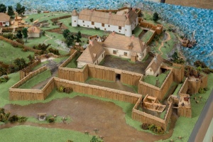 Fort Saint-Louis, from a model of Quebec City showing how it looked in the year 1635