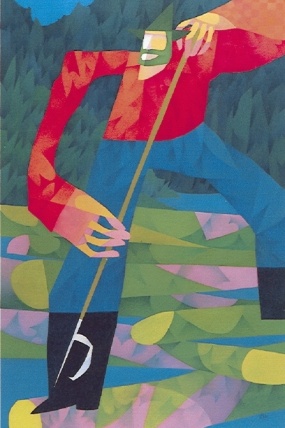 Menaud vu par le peintre Claude Le Sauteur, 1997