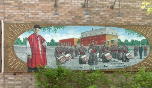 Mural of Father Barrette, Vanier, Ottawa, painted in 2001