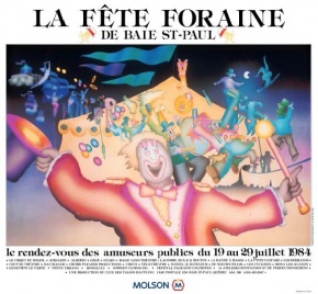 Affiche de la Fête Forraine de Baie Saint-Paul, 1984